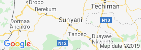 Sunyani map